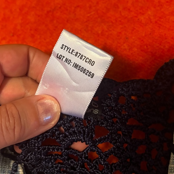 Vintage Parasuco boho distressed denim and crochet vest GUC - Picture 10 of 11